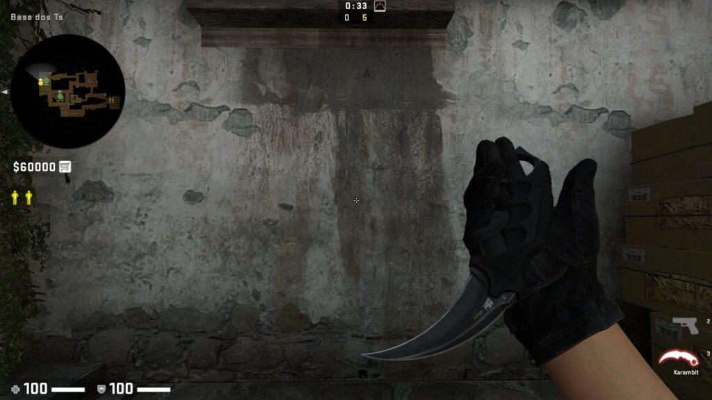 Comando para testar karambit no CSGO