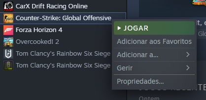 Comando Inicialização CS GO, CS2